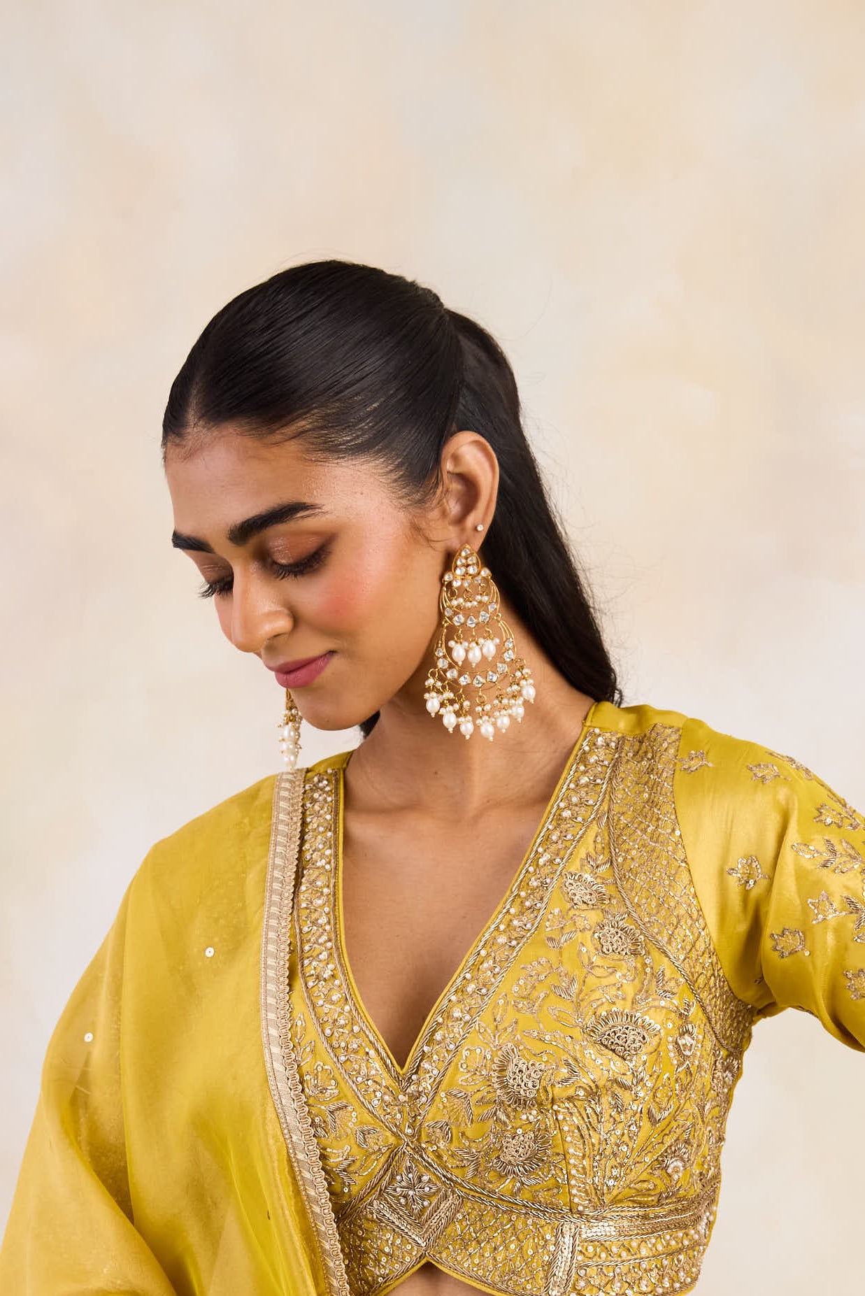 Double layered Chandni chandbala