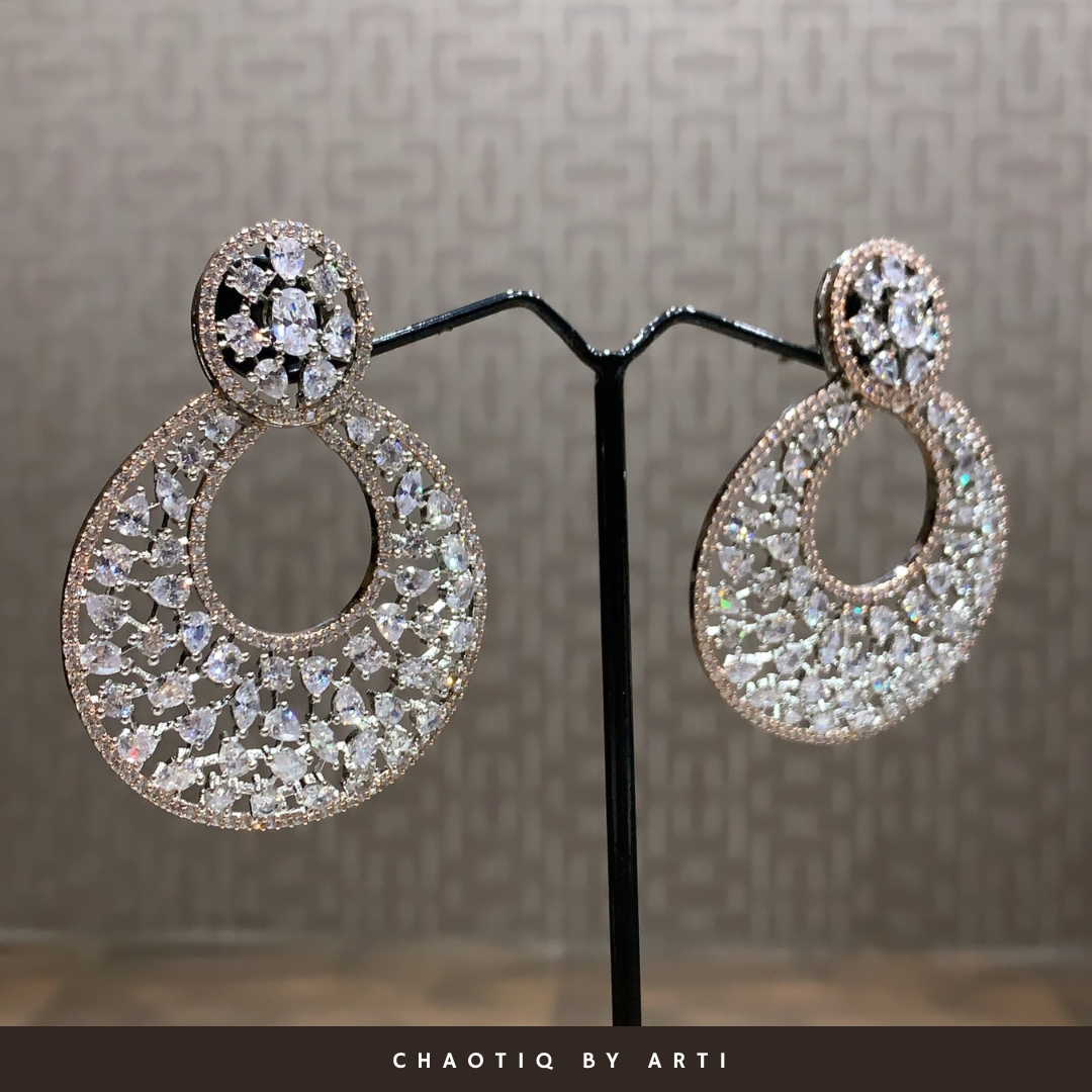 Raya Hoop Diamond Earrings