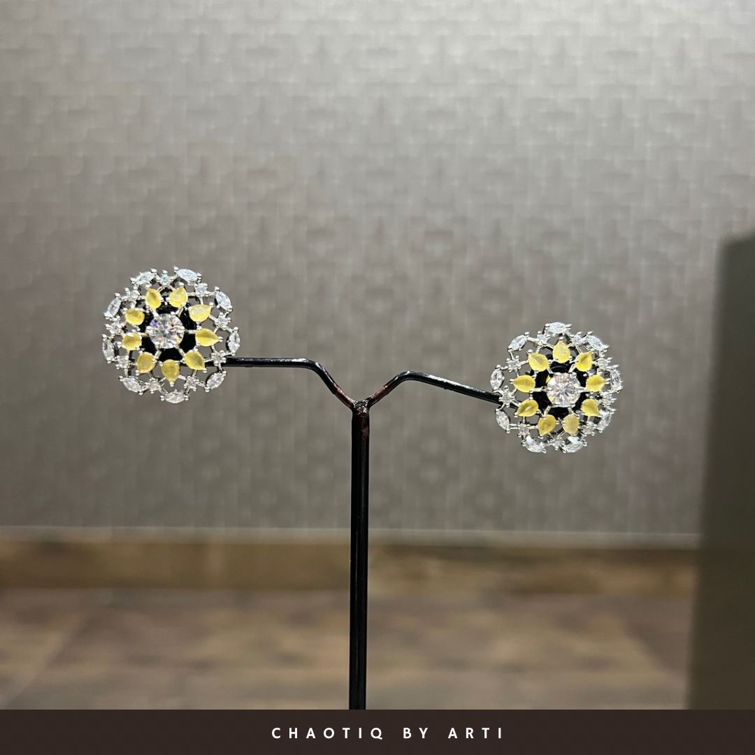 Falaha Emerald Stud Earrings
