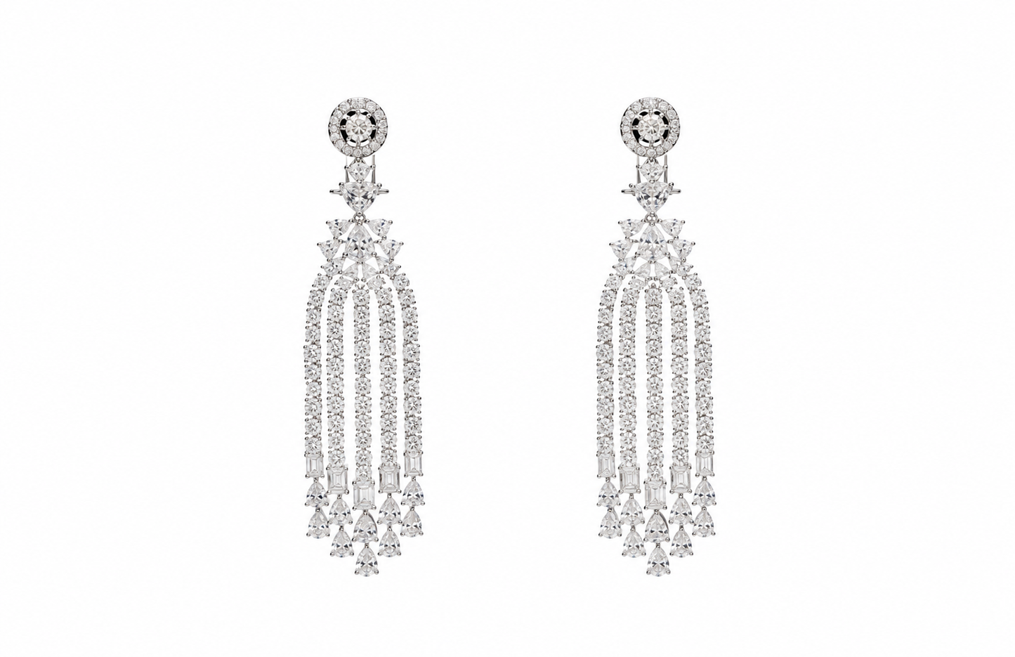 Evra Diamond Tassel Earrings