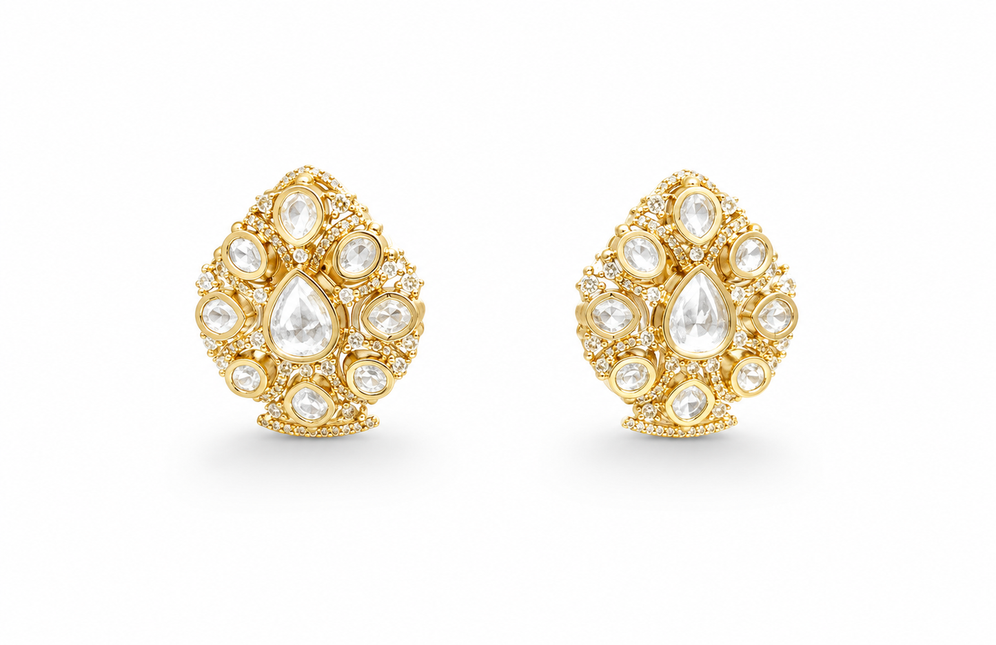 Zariya Polki Stud Earrings