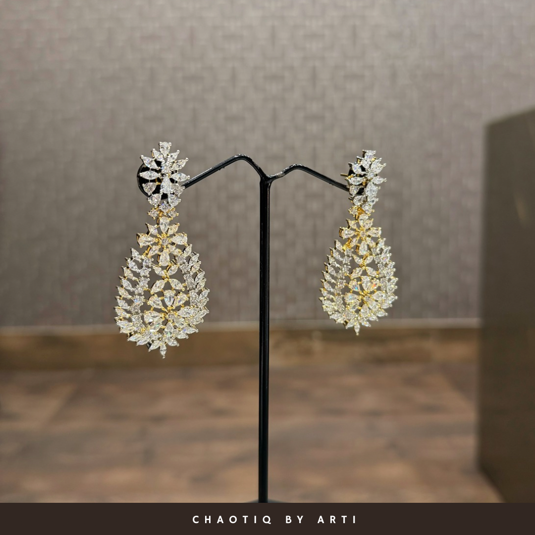 Auric diamonte earrings