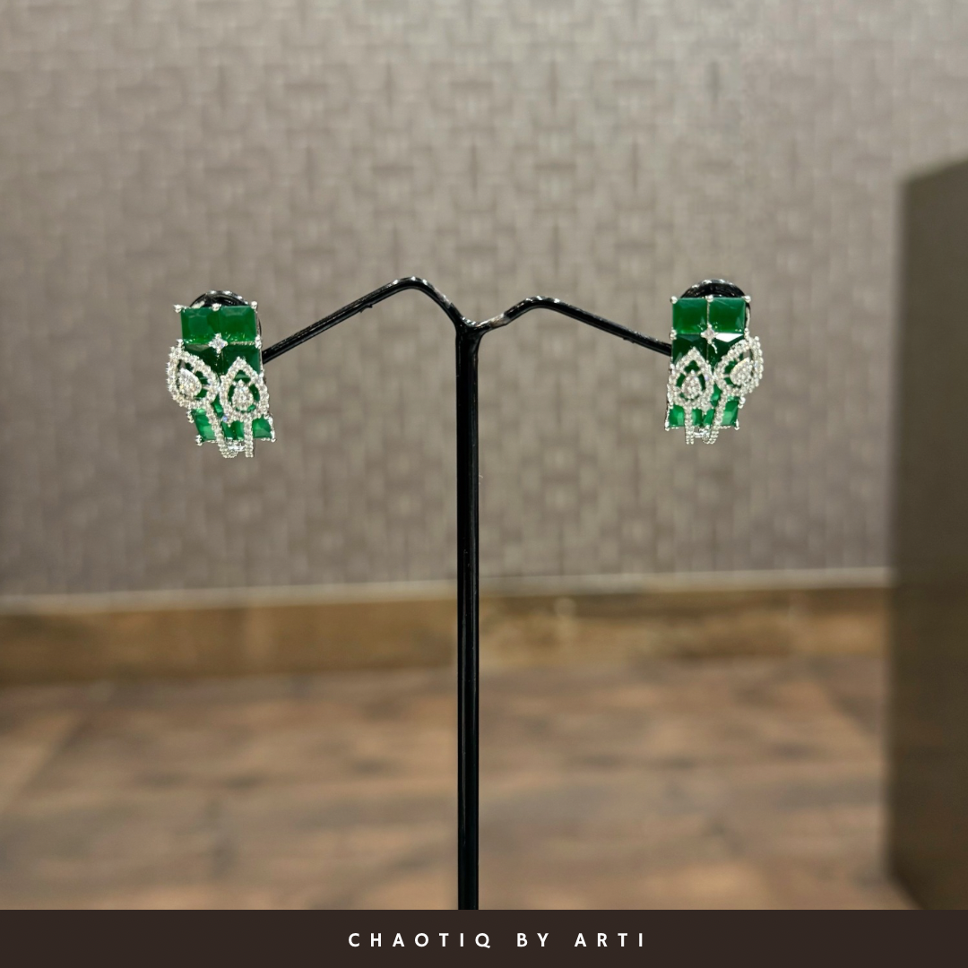 Ira Emerald Stud Earrings