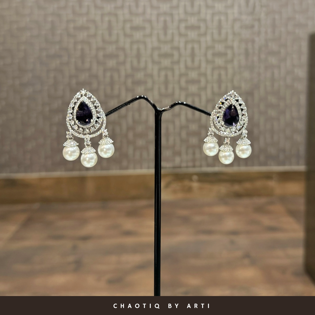 Aaliyah diamond and pearl drops