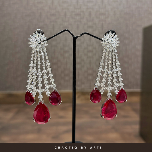 Meher bold diamond danglers