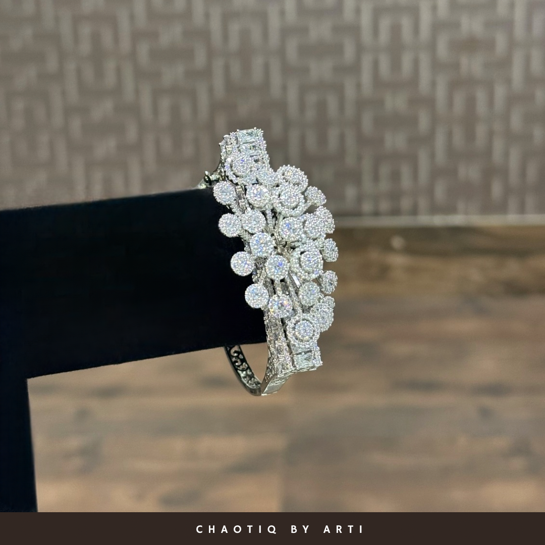 Aisha flower hued diamond bracelet