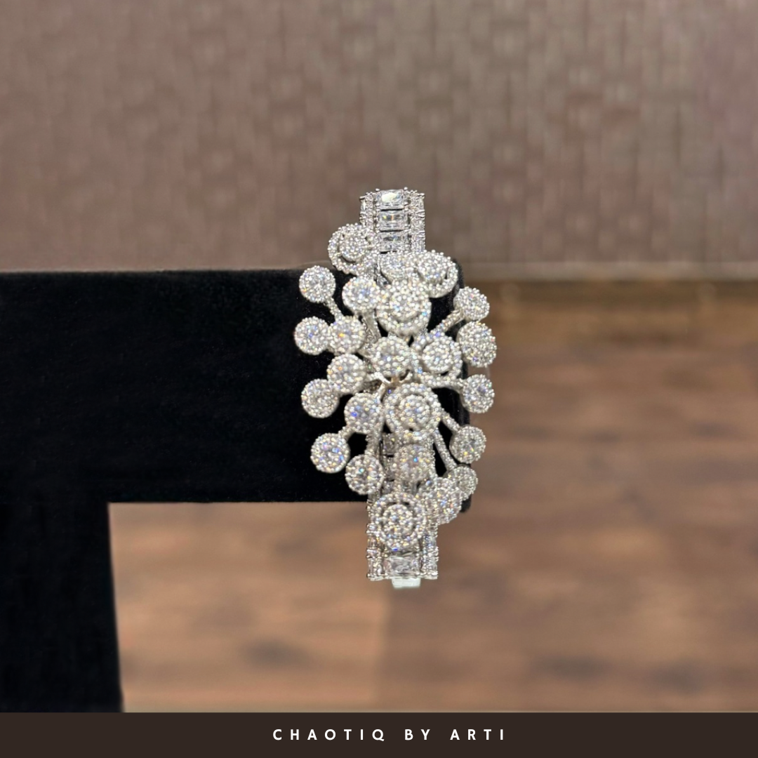 Aisha flower hued diamond bracelet
