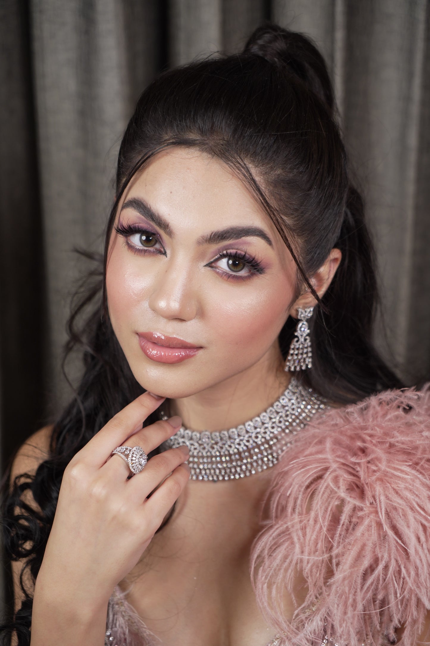 Annamika diamond studded choker set