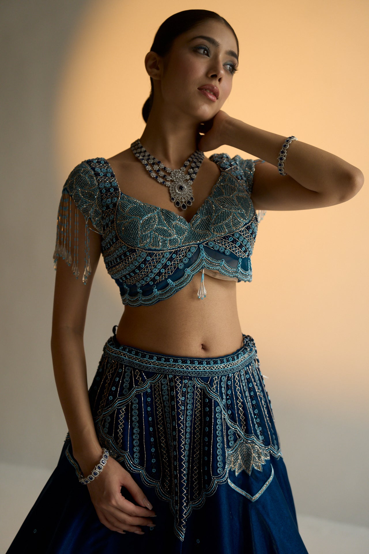 Asma Sapphire diamond bangles