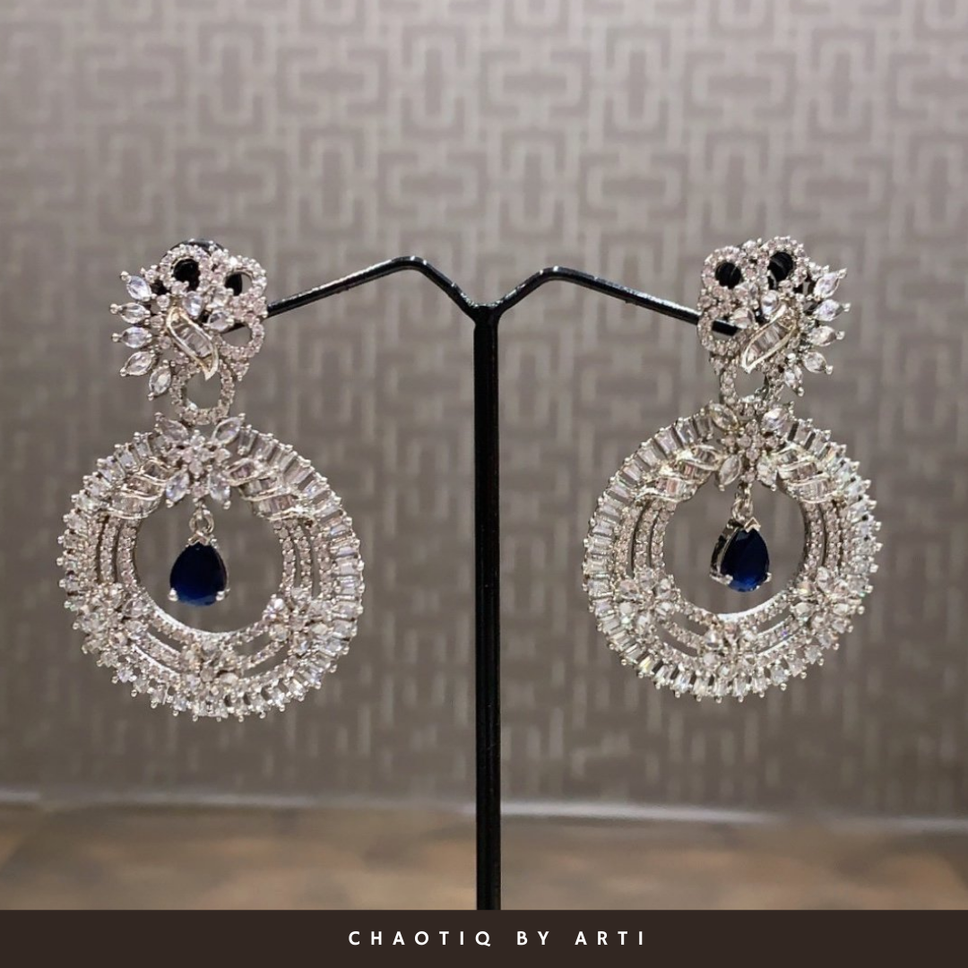 Aasma round shaped diamond Earrings