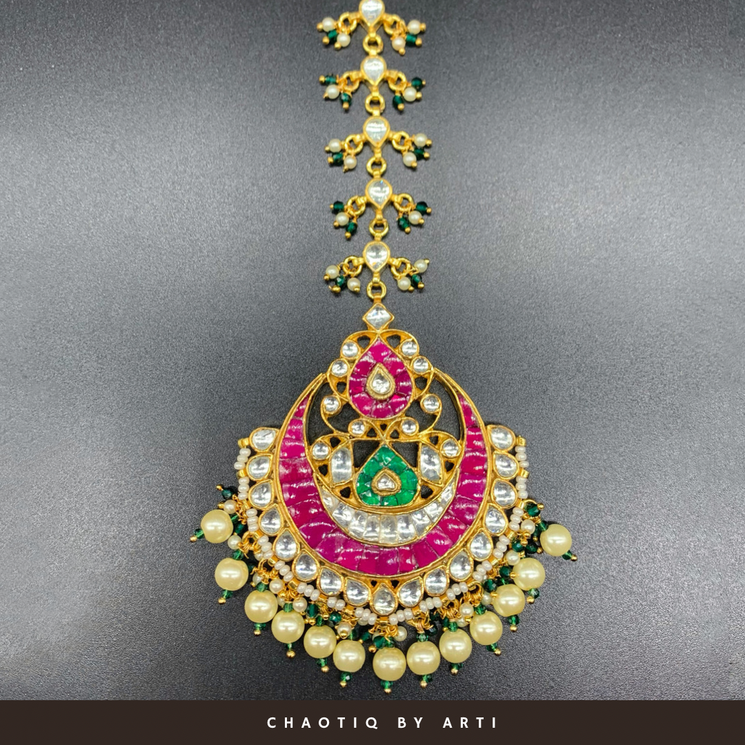Chand Multicoloured Oversized Maangtikka