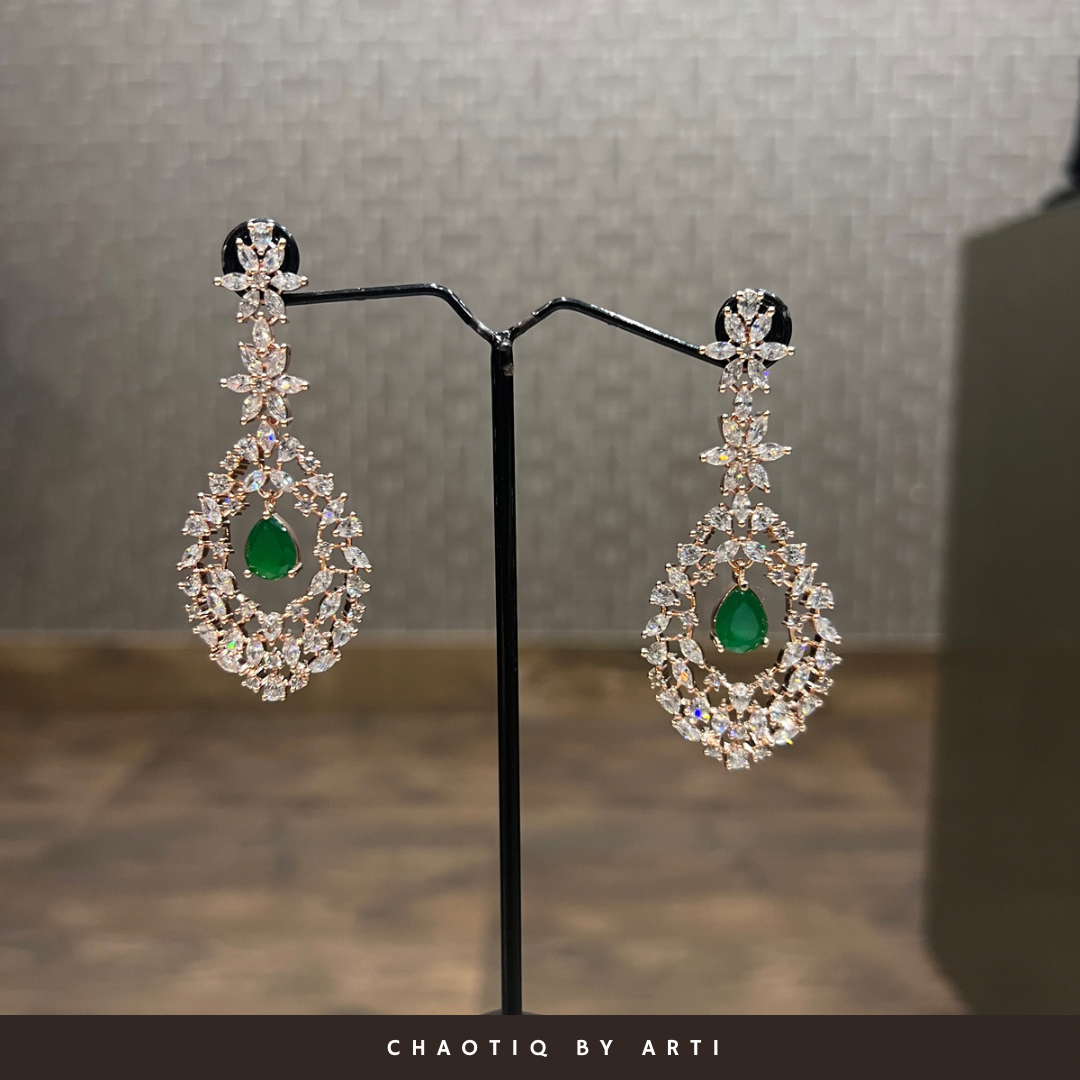 Auric double layered diamond necklace set