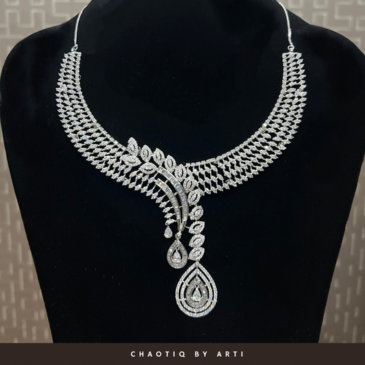 Maira diamond necklace set