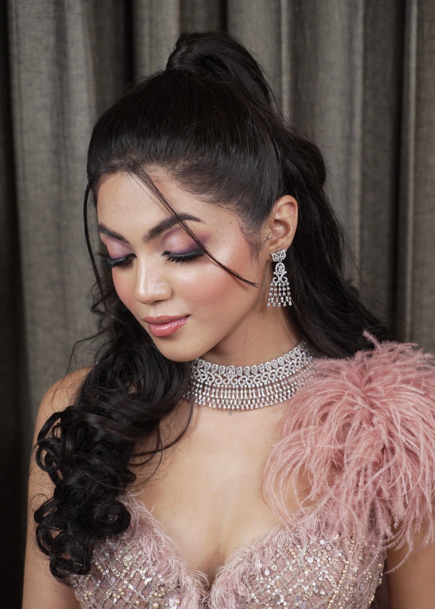 Annamika diamond studded choker set