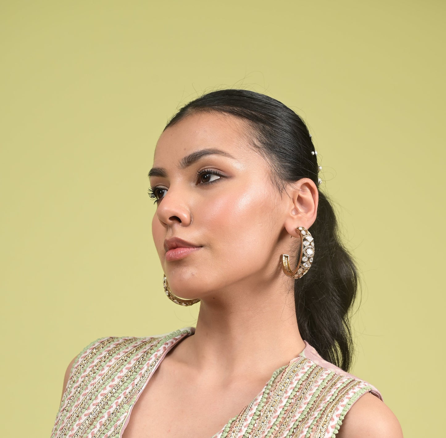 Chandni Hoops Earrings