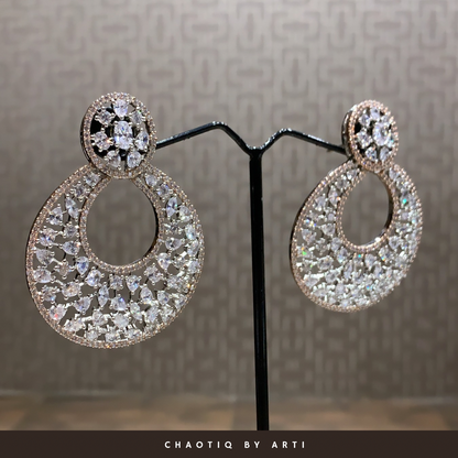 Raya Hoop Diamond Earrings