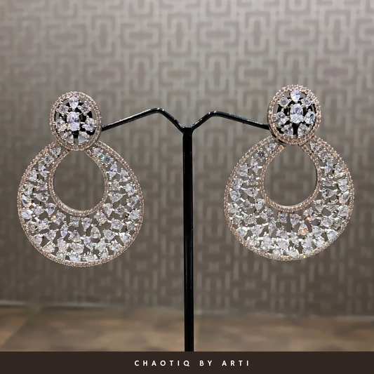 Raya Hoop Diamond Earrings