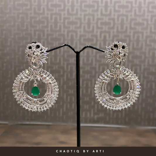 Aasma round shaped diamond Earrings