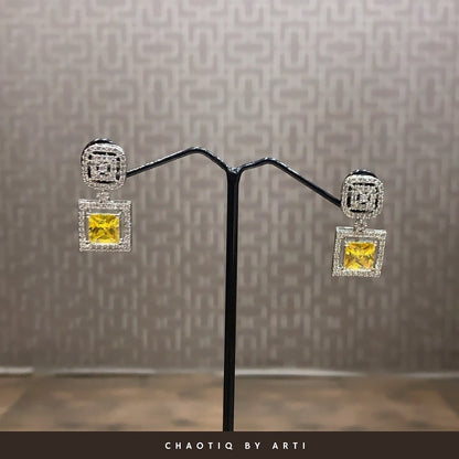 Ziya Citrine & Diamond Earrings