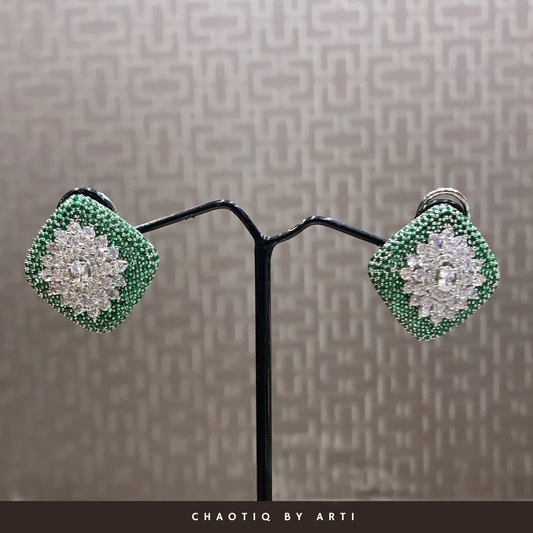 Neesa Diamond clustered stud earrings