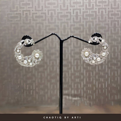 Zeeba Diamond and pearl studs