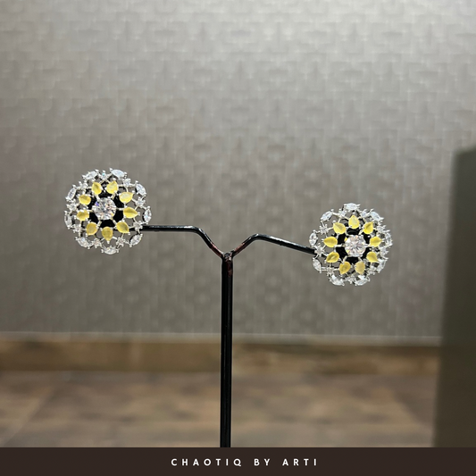 Falaha Emerald Stud Earrings