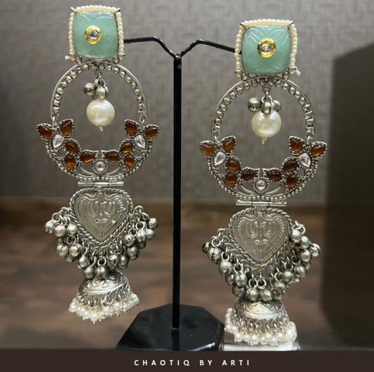 Shaha Statement Long Earrings