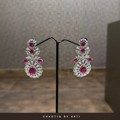 Tamana Ruby and Diamond Necklace set