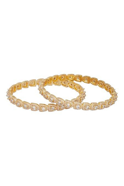 diamond studded bangle set