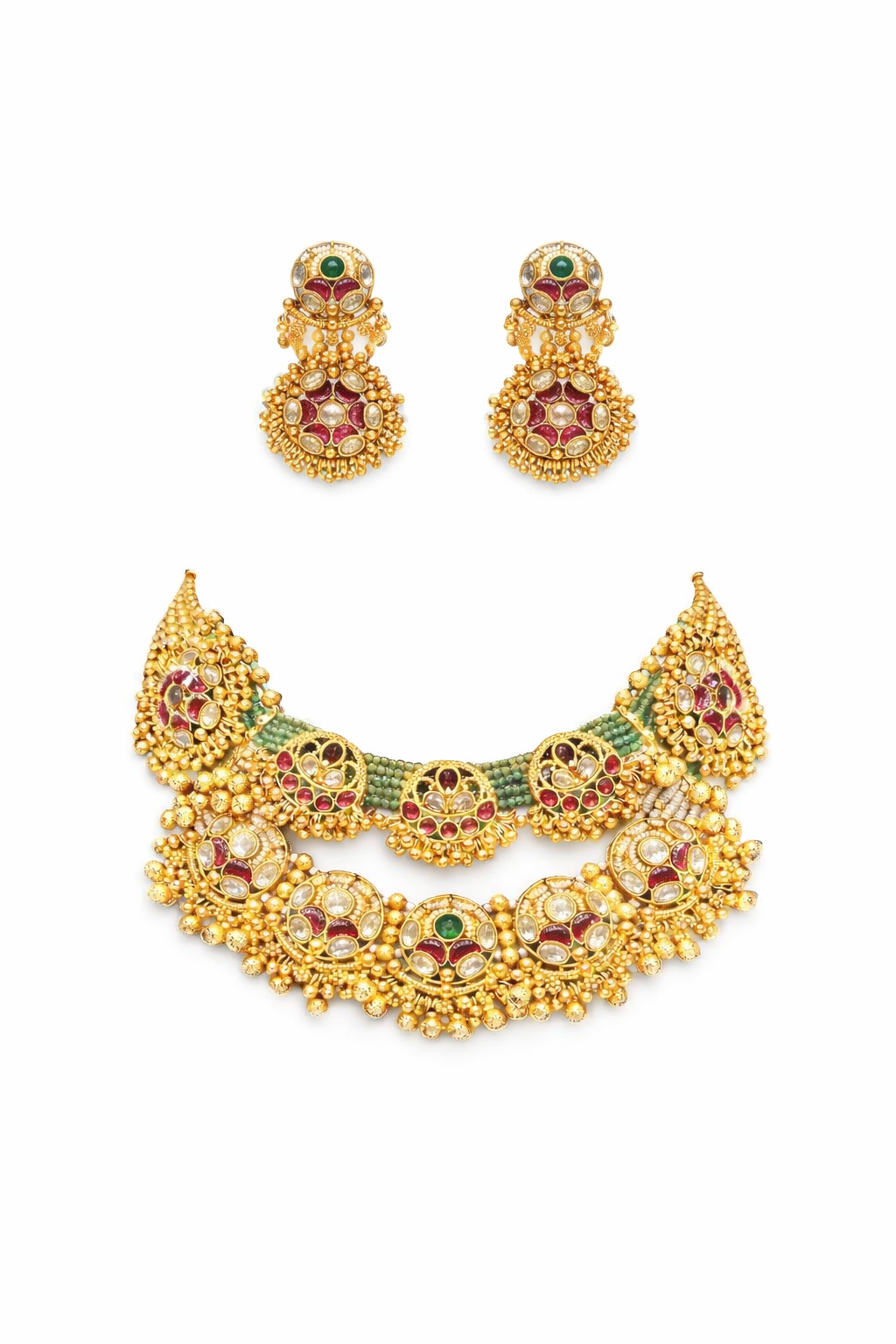 Adah Gold Plated Necklace Set