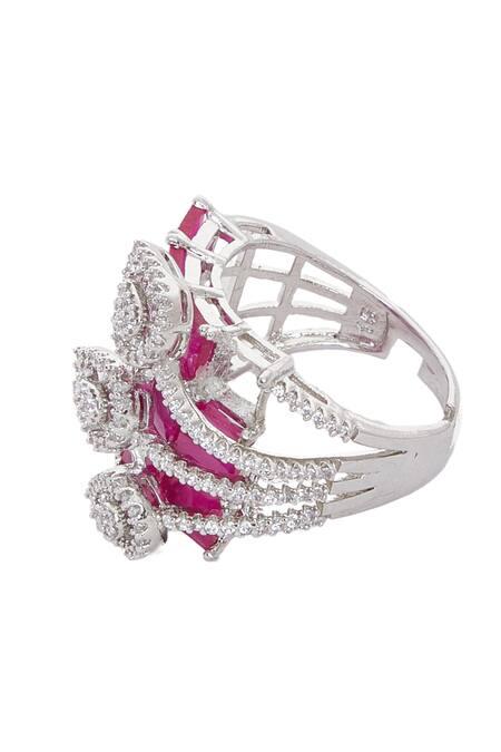 Crimson diamond ring