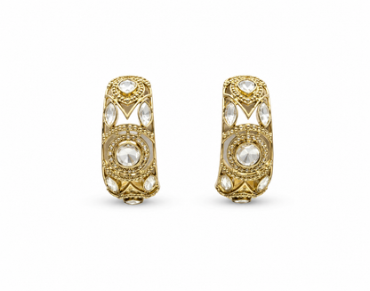 Hania Hoop Shaped Polki Earrings