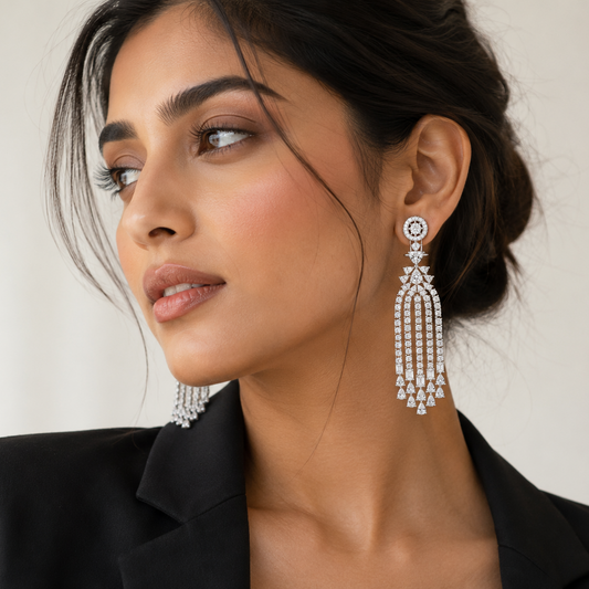 Evra Diamond Tassel Earrings