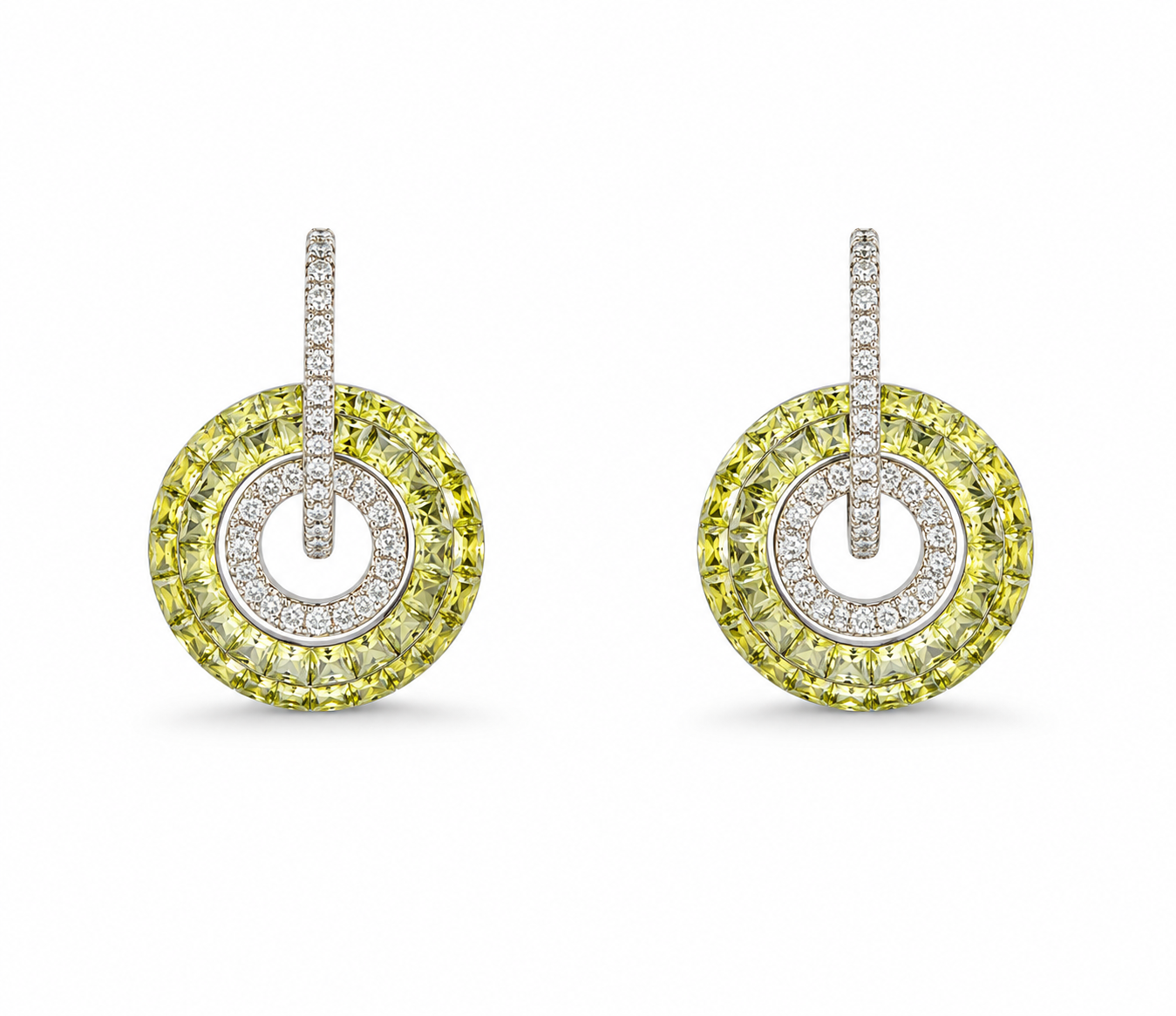 Amara Lemon Quartz Hoop Earrings