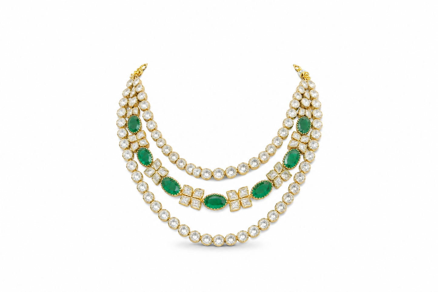 Gulnaar Layered Polki Set