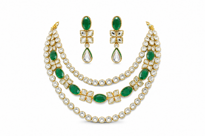 Gulnaar Layered Polki Set