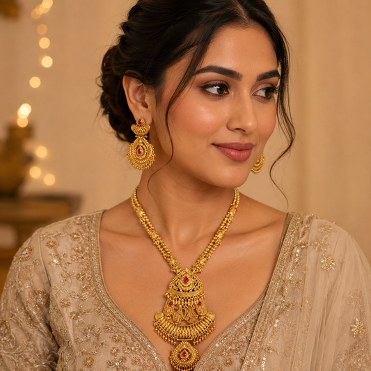 Amanta Gold Plated Necklace Set