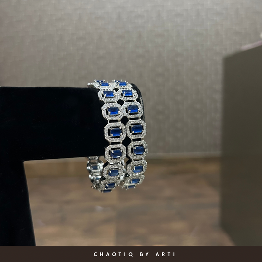 Asma Sapphire diamond bangles