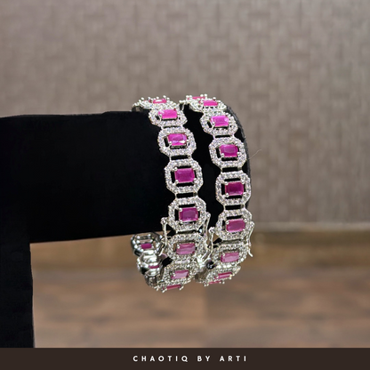 Asma Ruby Diamond Bangles