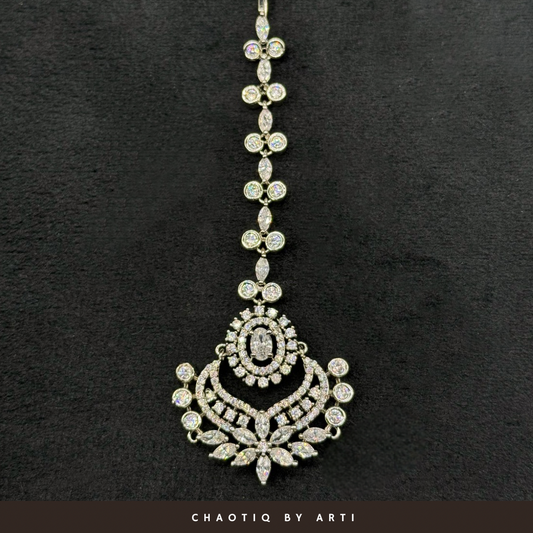 Elena Diamond studded maangtikka