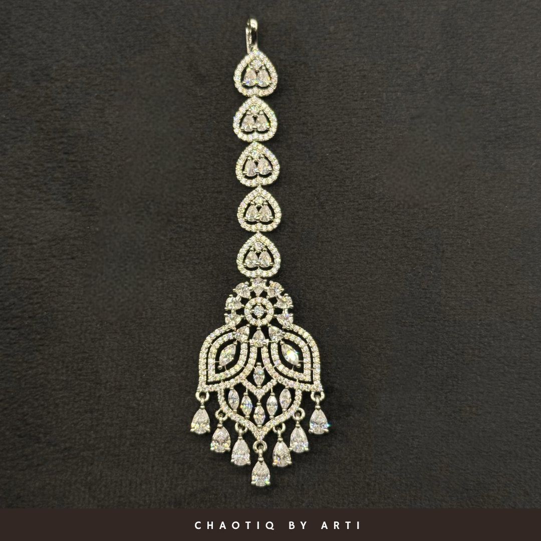 Elena Diamond studded maangtikka