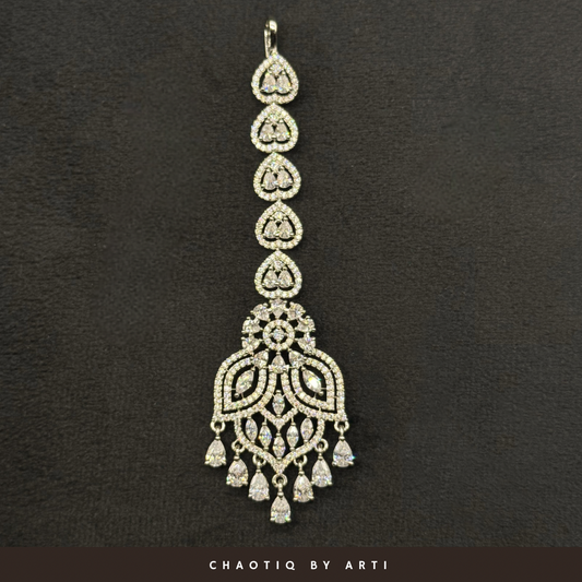 Elena Diamond studded maangtikka
