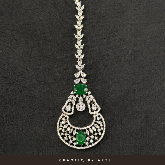 Gul Diamond studded maangtikka