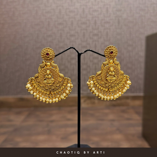 Adah gold plated chandbali