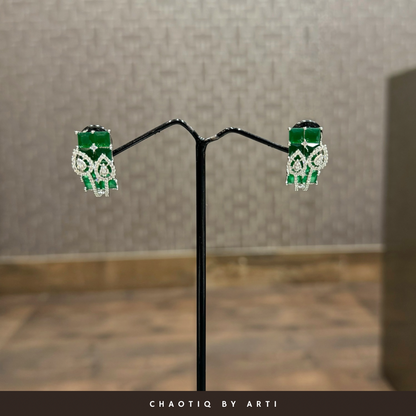 Ira Emerald Stud Earrings