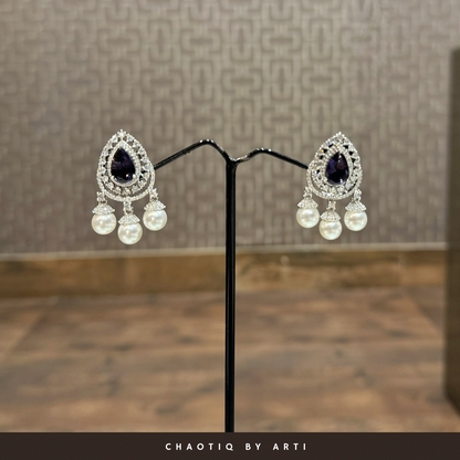 Aaliyah diamond and pearl drops
