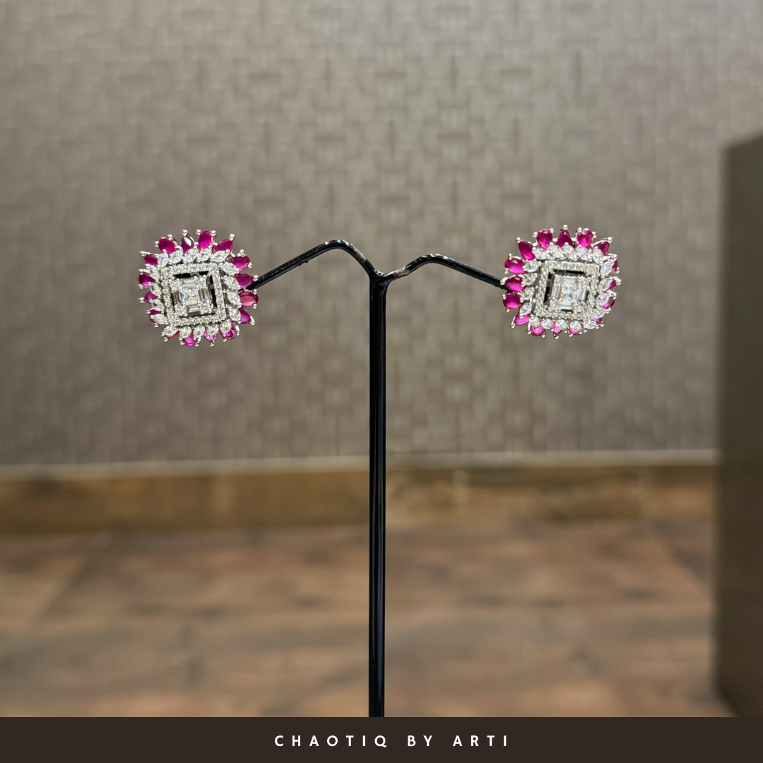 Falaha Ruby Stud Earrings
