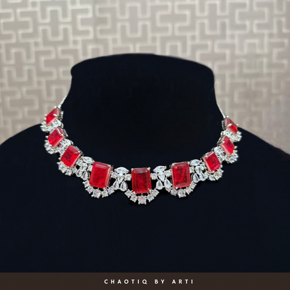 Anaha Ruby & Diamond Necklace Set
