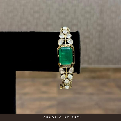 Naseem Regal Emerald Cuff bangle bracelet