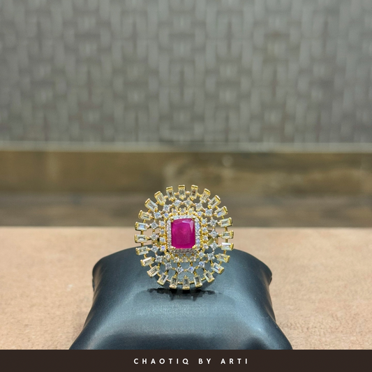 Mozambique Ruby Cocktail Ring